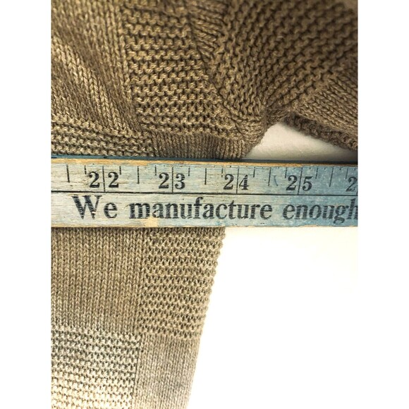 Fairway Outfitters Golf Sweater Men L Brown Textured Checks Golf Club Graphics - Picture 7 of 16